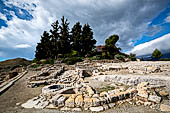 The palace of Festos. The northwest corner of the complex, the Upper Court.